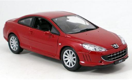 Modellautos Peugeot 407 1/18 Welly Coupe rot 1:18 Peugeot 407 1/18 Welly Coupe rot 1:18 modellautos