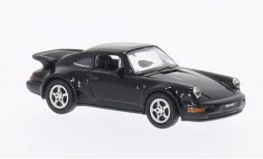 Modellautos Porsche 964 Turbo 1/87 Welly 911  schwarz 1:87 Porsche 964 Turbo 1/87 Welly 911  schwarz 1:87 modellautos