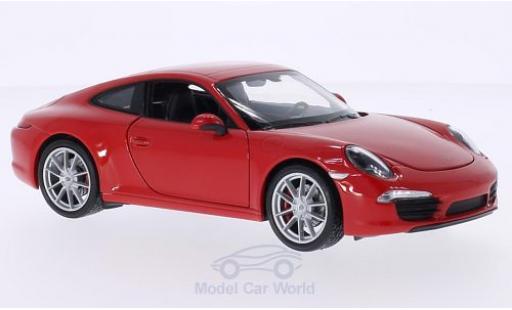 Porsche 991 S 1/24 Welly 911 () Carrera S rot modellautos