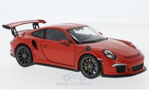 Porsche 991 GT3 RS 1/24 Welly 911 () GT3 RS orange 2015 modellautos