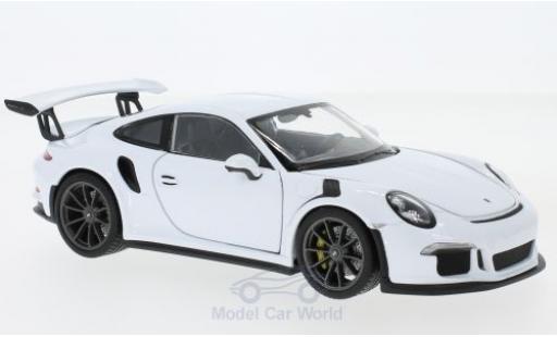 Porsche 991 GT3 RS 1/24 Welly 911 () GT3 RS weiss 2015 modellautos