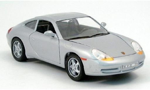 Porsche 996 1/24 Welly 911  silber 1997 1:24 modellautos