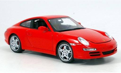Porsche 997 S 1/18 Welly 911  Carrera Coupe rot 1:18 modellautos