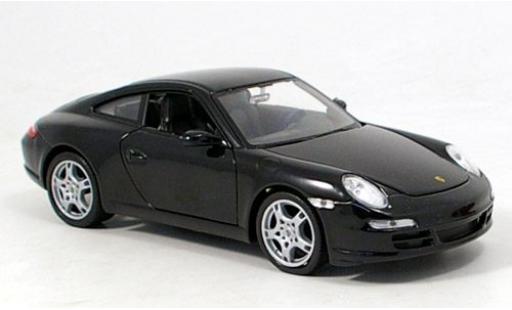 Porsche 997 S 1/24 Welly 911  Carrera schwarz 1:24 modellautos