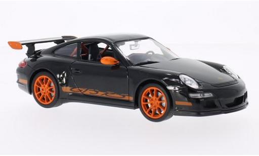 Porsche 997 GT3 RS 1/24 Welly 911 () GT3 RS schwarz/orange modellautos