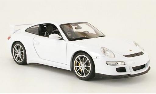 Porsche 997 GT3 1/18 Welly 911  weiss 1:18 modellautos