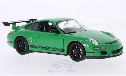 Porsche 997 GT3 RS 1/24 Welly 911 GT3 RS () grün/Dekor modellautos