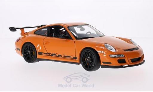 Modellautos Porsche 997 GT3 RS 1/18 Welly 911 GT3 RS () orange/Dekor Porsche 997 GT3 RS 1/18 Welly 911 GT3 RS () orange/Dekor modellautos