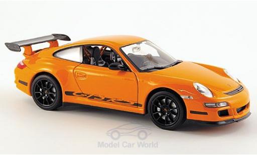 Porsche 997 GT3 RS 1/24 Welly 911 GT3 RS () orange ohne Vitrine modellautos
