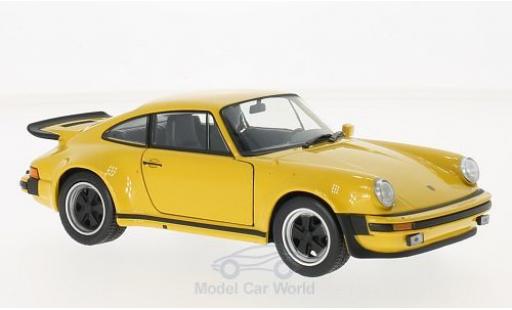 Porsche 930 Turbo 1/24 Welly 911 Turbo 3.0 gelb 1974 modellautos