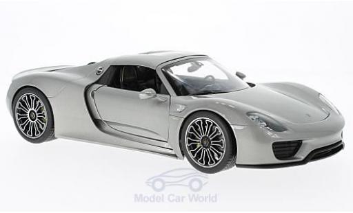 Modellautos Porsche 918 1/18 Welly Spyder silber 2011 Hard Top Porsche 918 1/18 Welly Spyder silber 2011 Hard Top modellautos