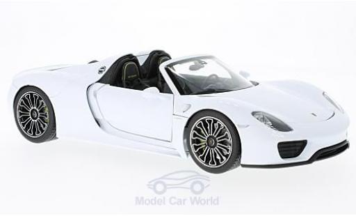 Porsche 918 1/18 Welly Spyder weiss 2011 modellautos