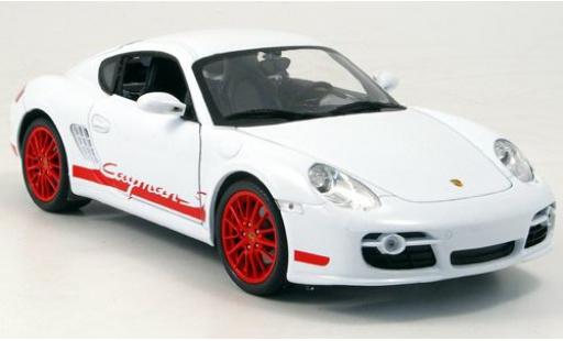 Modellautos Porsche Cayman S 1/18 Welly weiss/rot 2007 1:18 Porsche Cayman S 1/18 Welly weiss/rot 2007 1:18 modellautos