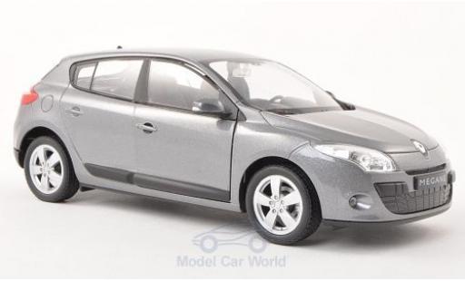 Renault Megane 1/24 Welly mettalic grau 2009 modellautos