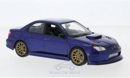 Subaru Impreza 1/24 Welly WRX STI blau modellautos