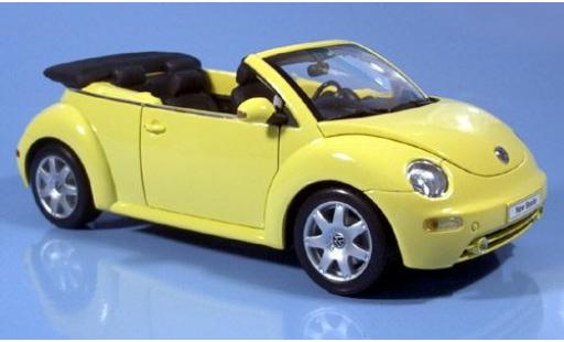 Modellautos Volkswagen New Beetle 1/18 Welly Cabriolet gelb 2003 1:18 Volkswagen New Beetle 1/18 Welly Cabriolet gelb 2003 1:18 modellautos