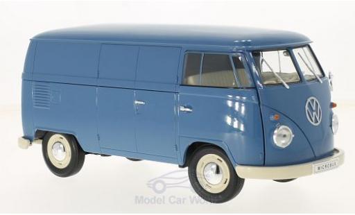 Modellautos Volkswagen T1 B 1/18 Welly blau 1963 Kastenwagen Volkswagen T1 B 1/18 Welly blau 1963 Kastenwagen modellautos
