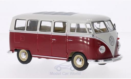 Modellautos Volkswagen T1 B 1/24 Welly Bus rot/weiss 1963 Volkswagen T1 B 1/24 Welly Bus rot/weiss 1963 modellautos