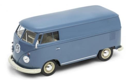 Modellautos Volkswagen T1 1/24 Welly Kasten blau 1963 Volkswagen T1 1/24 Welly Kasten blau 1963 modellautos