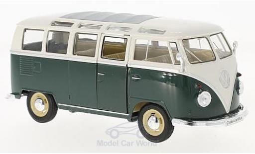Modellautos Volkswagen T1 B 1/24 Welly Samba grün/weiss 1963 Volkswagen T1 B 1/24 Welly Samba grün/weiss 1963 modellautos