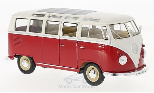 Modellautos Volkswagen T1 B 1/24 Welly Samba rot/weiss 1963 Volkswagen T1 B 1/24 Welly Samba rot/weiss 1963 modellautos