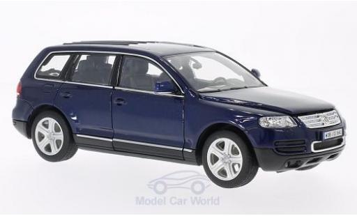 Volkswagen Touareg 1/24 Welly blau 2002 modellautos