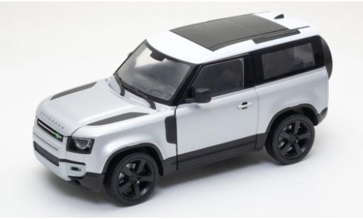 Modellautos Land Rover Defender 1/24 Welly silber/weiss 2020 Land Rover Defender 1/24 Welly silber/weiss 2020 modellautos