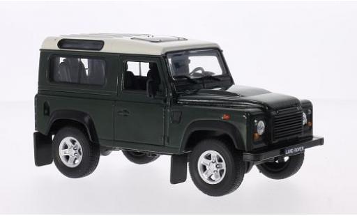 Modellautos Land Rover Defender 1/24 Welly vert/blanche Land Rover Defender 1/24 Welly vert/blanche modellautos