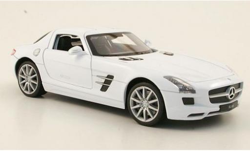 Modellautos Mercedes SLS 1/24 Welly AMG (C197) blanche Mercedes SLS 1/24 Welly AMG (C197) blanche modellautos
