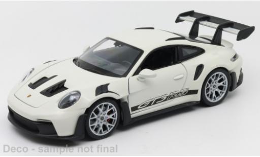 Modellautos Porsche 992 1/24 Welly 911 GTR RS  blanche Porsche 992 1/24 Welly 911 GTR RS  blanche modellautos