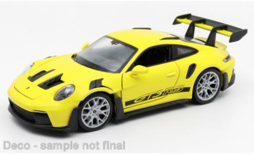 Modellautos Porsche 992 1/24 Welly 911 GTR RS  jaune Porsche 992 1/24 Welly 911 GTR RS  jaune modellautos