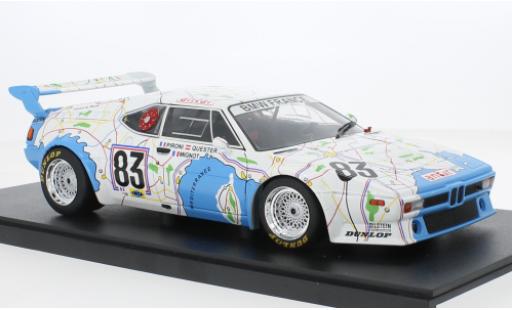 Bmw M1 1/18 Werk83 Procar No.83 24h Le Mans 1980 modellautos