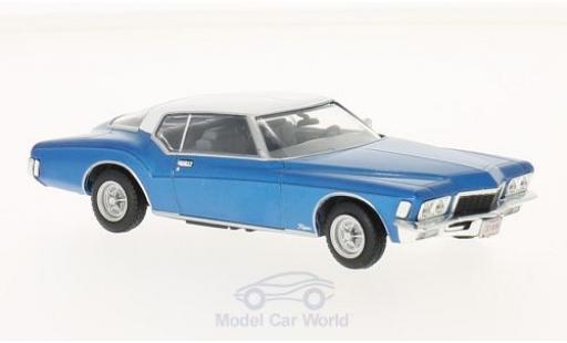 Buick Riviera 1972 1/43 WhiteBox Coupe mettalic blau/weiss 1972 modellautos