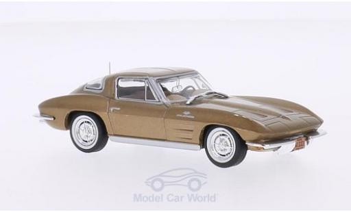 Modellautos Chevrolet Corvette C2 1/43 WhiteBox C2 Stingray gold 1963 Chevrolet Corvette C2 1/43 WhiteBox C2 Stingray gold 1963 modellautos