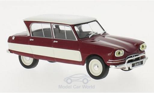 Citroen Ami 6 1/43 WhiteBox AMI 6 rot/weiss 1961 modellautos