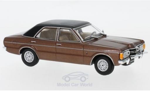 Modellautos Ford Taunus 1/43 WhiteBox GXL mettalic braun/schwarz 1974 Ford Taunus 1/43 WhiteBox GXL mettalic braun/schwarz 1974 modellautos