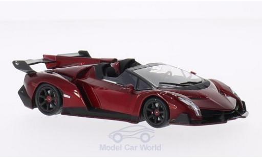 Lamborghini Veneno 1/43 WhiteBox Roadster mettalic rot 2013 modellautos