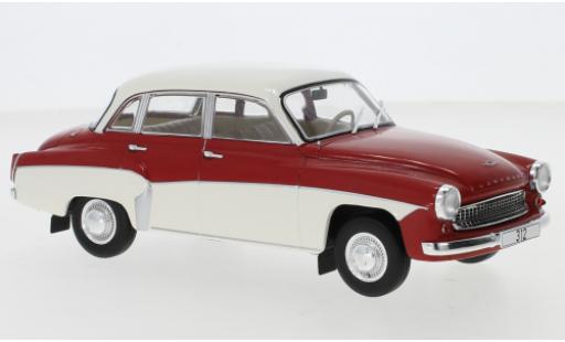 Modellautos Wartburg 312 1/24 WhiteBox rot/weiss Wartburg 312 1/24 WhiteBox rot/weiss modellautos