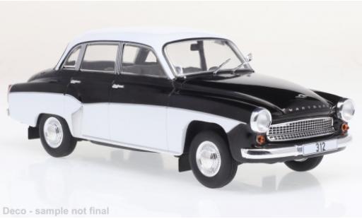 Modellautos Wartburg 312 1/24 WhiteBox schwarz/weiss 1974 Wartburg 312 1/24 WhiteBox schwarz/weiss 1974 modellautos