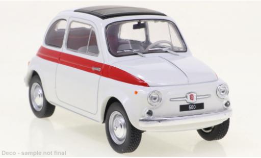 Modellautos Fiat 500 1/24 WhiteBox blanche/rouge 1960 Fiat 500 1/24 WhiteBox blanche/rouge 1960 modellautos