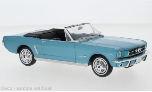 Modellautos Ford Mustang 1/24 WhiteBox Cabrio metallise turquoise clair 1965 Ford Mustang 1/24 WhiteBox Cabrio metallise turquoise clair 1965 modellautos