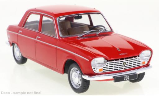 Modellautos Peugeot 204 1/24 WhiteBox rouge 1968 Peugeot 204 1/24 WhiteBox rouge 1968 modellautos