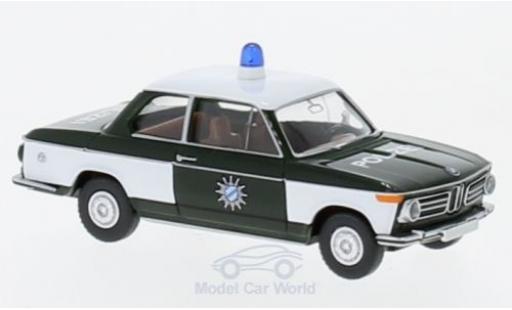 Bmw 2002 1/87 Wiking Polizei modellautos