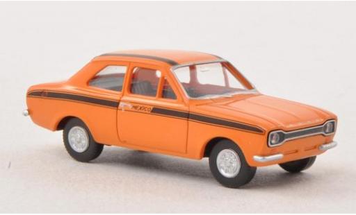Ford Escort 1/87 Wiking I Mexico orange/schwarz modellautos