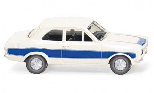 Ford Escort 1/87 Wiking MK I weiss/blau modellautos