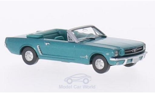 Modellautos Ford Mustang 1/87 Wiking Cabrio mettalic türkis Ford Mustang 1/87 Wiking Cabrio mettalic türkis modellautos