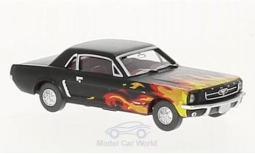 Modellautos Ford Mustang 1/87 Wiking schwarz/Dekor Ford Mustang 1/87 Wiking schwarz/Dekor modellautos