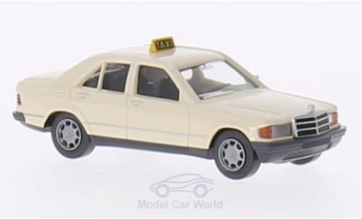 Mercedes 190 E 1/87 Wiking D (W201) beige Taxi (D) modellautos