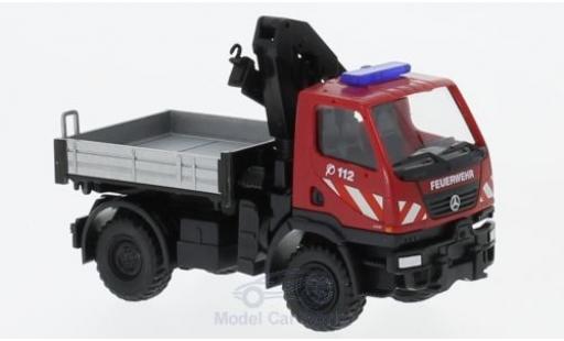 Mercedes Unimog 1/87 Wiking U20 Feuerwehr mit Ladekran modellautos