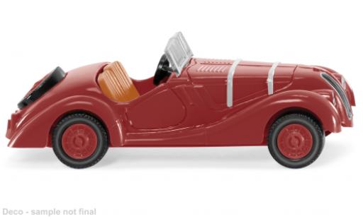 Bmw 328 1/87 Wiking rouge foncé modellautos